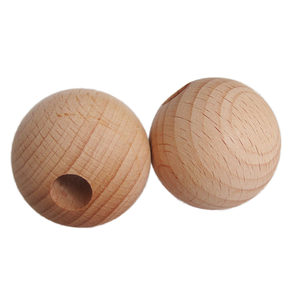 Grandi Perle Rotonde in Legno di Faggio Ecologiche per Decorazione Casa e Gioielli con Forma Personalizzata - Product Image 4