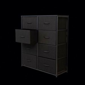 Commode autoportante moderne en tissu pour salon, durable, avec panneaux en MDF et acier inoxydable, en pin, disponible en plusieurs couleurs - Fournisseur en gros - Product Image 3
