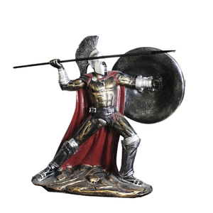 Escultura de Resina de Estilo Europeo Retro Personalizada al por Mayor, Escultura de Caballo de Bronce para Sala de Estar, Hogar, Figura Espartana - Product Image 5