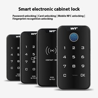 Accès WiFi Serrure à combinaison électronique intelligente en alliage d'aluminium Serrure d'armoire à chaussures à induction tactile Accès à la porte pour armoire penderie