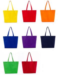 売れ筋良質環境にやさしい再利用可能なマルチカラーファッションプリティピンクショッピングバッグコットンキャンバストートバッグ - Product Image 3