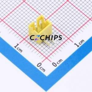 W2001100-2PY2123 Wire-to-Board Pin Header Bent Lead Through Hole,P=2mm Connector 1x2P 2mm Right Angle Insert PH - Product Image 1