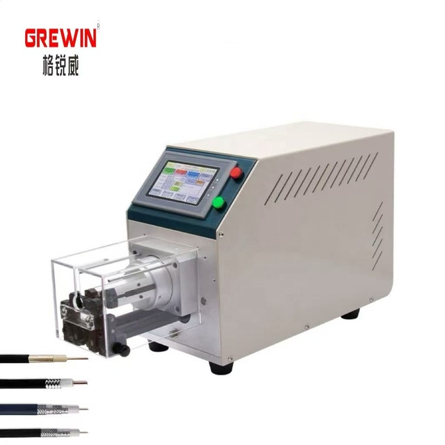 Semi-automatic Programmable Coaxial Wire Stripping Machine Coaxial Cable Cutting Stripping Machine GVB-6806