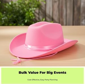 SOLPOP Club Bar Dames Kind Volwassen <span class=keywords><strong>Cowboy</strong></span> Vilt Western Verkleedkostuum Feestartikelen Cowgirl Hoed met lint - Product Image 5