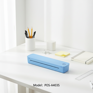 Impresora Térmica Portátil A403S, Mini Impresora Inalámbrica <span class=keywords><strong>de</strong></span> Mano sin Tinta para Documentos y Fotos, Ideal para Viajes <span class=keywords><strong>de</strong></span> Negocios - Product Image 2