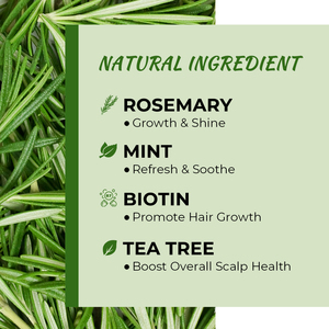 Champú Natural Anticaída y Crecimiento del Cabello <span class=keywords><strong>de</strong></span> Marca Privada, Champú Orgánico con Romero y Menta con <span class=keywords><strong>Biotina</strong></span> <span class=keywords><strong>para</strong></span> <span class=keywords><strong>el</strong></span> Crecimiento del Cabello <span class=keywords><strong>para</strong></span> Hombres y Mujeres - Product Image 3