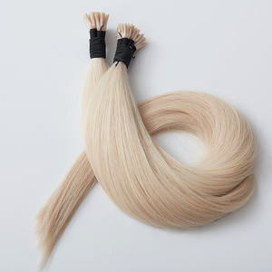 优质越南黑色角质层完整的原始原始头发延伸原始角蛋白棒沙龙质量I Tip工厂供应商 - Product Image 5