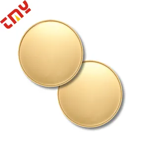 Monedas de recuerdo en blanco, monedas de desafío de Metal en blanco para grabar monedas de oro, latón, chapado en plata, bronce personalizado, 24K, Europa pura TMY