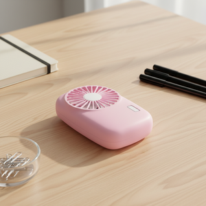 Trendy Household Cheap <b>Small</b> Fan <b>White</b> Cheap Plastic Hand Fan Color Box Led Hand Held Fan - Product Image 1