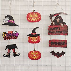 ของตกแต่งวันฮาโลวีน จี้รูปฟักทอง ที่แขวนประตู สร้างบรรยากาศปาร์ตี้ ของประดับตกแต่งธีมความตาย สำหรับเทศกาลผี ใช้ภายในอาคาร - Product Image 1
