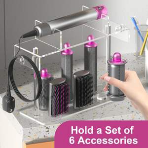 Venta al por mayor Dyson HQ acrílico portátil moderno soporte de almacenamiento de herramientas para el cabello <span class=keywords><strong>Airwrap</strong></span> soporte encimera organizador Styler Accesorios - Product Image 5