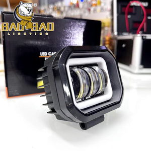 Luz de Trabajo LED BAOBAO Blanca y Amarilla de Plástico y Aluminio, Luces Auxiliares de Trabajo con 3 Lentes Xemon LED STAR PLUS para JEEP SUV - Product Image 5