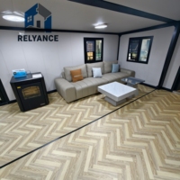 Villa conteneur extensible écoénergétique RELYANCE, maison modulaire préfabriquée de luxe pour camping, complexe hôtelier et résidence