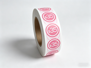 2-inch round self-adhesive sales stickers, red round sales stickers, 300 pieces, reusable perfume price <b>labels</b> - Product Image 1