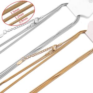 Herringbone <b>Silver</b> <b>Choker</b> Simple Pendant Mother Necklace 14K for Women Yiwu Stainless Steel Jewelry - Product Image 1