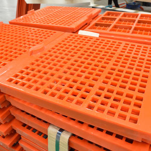 צלחת מסך פוליאוריטן בצבע מותאם אישית, ללבוש מסך רוטט פלדה עמיד עבור מכונות בנייה - Product Image 1