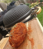 MCD Gril de barbecue commercial sans fumée de 20 pouces charnière de gril de barbecue de table intégrée Gril extérieur Kamado avec remorque alimentaire