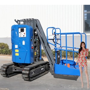 Deliladder Scaffolding Aluminum <b>Telescopic</b> <b>Ladder</b> With Wheel - Product Image 3