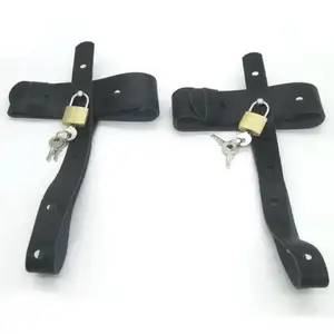 2pcs Adjustable High Heels Shoes Locking Belt Harness With Lockers Bondage Restraint Gear Adult Game Female Swing Fetish Kit