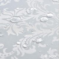 Nappe carrée en tissu jacquard anti-éclaboussures, résistante aux plis, imperméable, couverture en polyester souple, nappe pour fêtes de cuisine