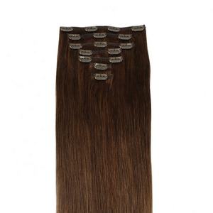 Extensions de cheveux vierges malaisiennes de qualité supérieure, lisses et crépues, à clips, double trame, disponibles en toutes les couleurs - Product Image 1