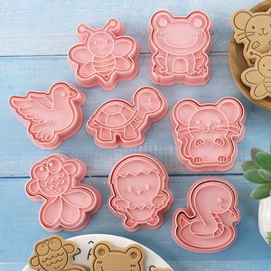 <span class=keywords><strong>Emporte</strong></span>-pièces pour animaux de ferme, style C, lot de 8, <span class=keywords><strong>emporte</strong></span>-pièces pour grenouilles et tortues de dessin animé, moule à pâtisserie en fondant - Product Image 3