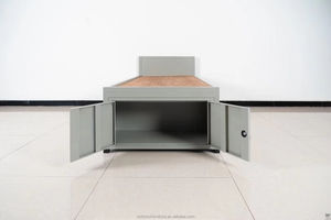 Lit superposé double réglable d'occasion à prix abordable avec bureau et tiroirs – Mobilier moderne en métal et bois pour dortoir et chambre d'école - Product Image 4