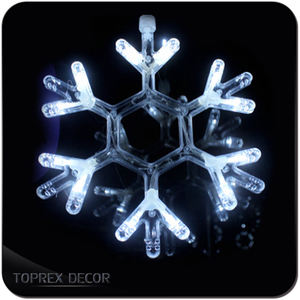 IP65 Wasserdichte Umweltfreundliche CE-Zertifizierte Beleuchtete Große Hängende 3D-Schneeflocken-LED-Motivlichter für Weihnachtsdekorationen - Product Image 6