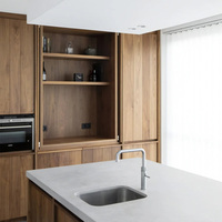 Meubles de cuisine haut de gamme, armoires de luxe durables, robinets, charnières et paniers de tiroir pour villas