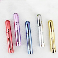 Flacon de parfum vide rechargeable de 12 ml, coloré, avec atomiseur et fenêtre