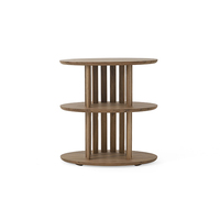 Chaise longue en bois de frêne de style Wabi-sabi avec table d'appoint pour salle à manger utilisation d'hôtel de loisirs pour salon appartement villa