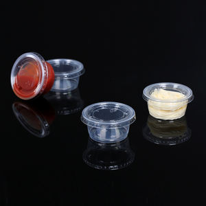 Lot de 200 tasses à sauce jetables en plastique transparent de 2oz avec couvercles, tasses à soufflé, tasses à gelée - Product Image 6