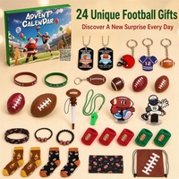 Calendrier de l'Avent pour le jour du match, boîte de compte à rebours de Noël sur le thème du football, coffret cadeau pour les fans, cadeaux pour les adolescents et les garçons