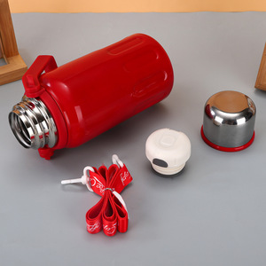 Termo de Acero Inoxidable 316 de Gran Capacidad, Botella de Agua Portátil para Exteriores con Correa, Aislamiento Térmico de 12 Horas, Termo para Café - Product Image 4