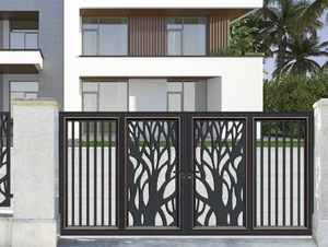 Porte <span class=keywords><strong>de</strong></span> jardin <span class=keywords><strong>de</strong></span> villa, clôture <span class=keywords><strong>de</strong></span> <span class=keywords><strong>garage</strong></span>, moteur <span class=keywords><strong>de</strong></span> porte coulissante électrique en aluminium, Design moderne personnalisé, porte en fer - Product Image 5