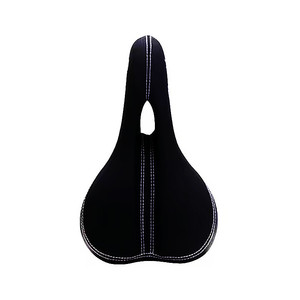 Asiento de <span class=keywords><strong>Bicicleta</strong></span> Cómodo, Simple y Seguro de Cuero PU con Espuma, Ventilado y con <span class=keywords><strong>Luz</strong></span> Recargable para Hombres, Bicicletas de Montaña - Product Image 4