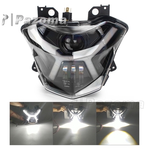 ชุดไฟหน้า LED รถจักรยานยนต์,พร้อมตาแองเจิลสำหรับ Z650 ABS 2017 - 2019 Z650 <span class=keywords><strong>Versys</strong></span> <span class=keywords><strong>X</strong></span> <span class=keywords><strong>300</strong></span> ABS - Product Image 2