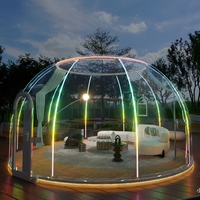 Casa Burbuja para Exteriores, Cabaña Transparente de Policarbonato para Resort y Parque de Vacaciones, Habitación con Vista a las Estrellas