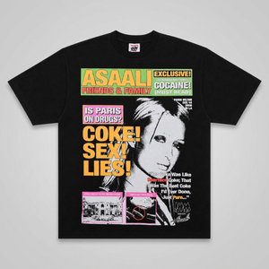 เสื้อยืดลายพิมพ์ Lucky Diamonds Do Drugs Not War แขนสั้นสำหรับผู้ชาย สไตล์สตรีท พิมพ์ลายสกรีน คอกลม ทรงหลวม ผ้าฝ้าย 100% - Product Image 3