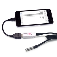 Capteur PC TEMPer1F USB, thermomètre PC étanche pour la salle d'ordinateur, l'environnement météo et les tests de température en environnement spécial