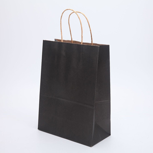 Bolsas de Compra de Papel Kraft Ecológicas Impresas Personalizadas |   Empaque de Lujo para Pizza y Leche, Materiales Reciclados, Colores y Logotipo Personalizados - Product Image 4