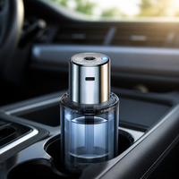 Diffuseur d'arômes mini FTQS, humidificateur portable, diffuseur USB pour voiture, tête en métal, réservoir, pulvérisation de brume LED, OEM, étiquette privée, cadeau