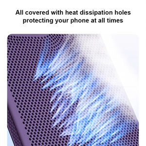 Ống kính bảo vệ tản nhiệt trường hợp điện thoại thoáng khí làm mát rỗng di động lỗ chống sốc cứng PC điện thoại Bìa trường hợp - Product Image 5