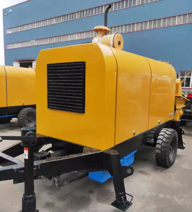 Pompe à béton stationnaire JIUHE DHBT60S-16-145 60m³/h, pompe à béton sur remorque à moteur diesel pour les projets de fondations de bâtiments - Product Image 6