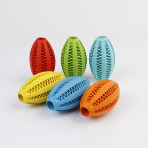Pelota de goma para masticar para perros, juguete de entrenamiento multifuncional personalizado con dientes de limpieza de comida filtrados, interactivo - Product Image 5