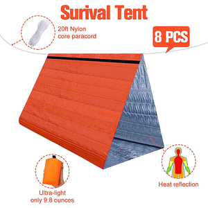 Tente de survie ultralégère pour 2 personnes, tente tubulaire, abri d'urgence étanche, bâche de survie coupe-vent - Product Image 2