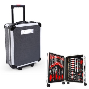 247 cái mạnh mẽ công cụ thiết lập với cán bánh xe nhôm trường hợp xe đẩy, hộ gia đình nói chung công cụ <span class=keywords><strong>kit</strong></span>, tự động sửa chữa công cụ thiết lập hộp công cụ - Product Image 1