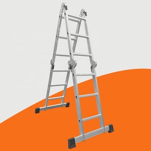 En131 Professional 370Cm <span class=keywords><strong>Escalera</strong></span> de aluminio multiusos 4X3 escalones 150Kgs <span class=keywords><strong>Escalera</strong></span> plegable - Product Image 4