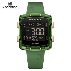 Reloj Electrónico Cuadrado de Moda para Mujer Naviforce 7121, Personalizable con Logotipo de Marca Privada, Reloj de Pulsera Digital LCD Deportivo de Silicona - Product Image 4