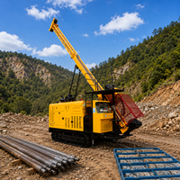 Foreuse géologique hydraulique intégrale sur chenilles CGE WUXI HYDX-6E avec mât à poussée directe et cylindre de forage